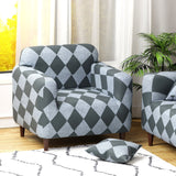 Polyester Sofa Cover (Colorful Marble Design)