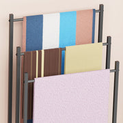 Lukzer Premium Metal Towel Rack – Sturdy & Stylish (Black/White, Model: MGS-007)