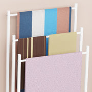 Lukzer Premium Metal Towel Rack – Sturdy & Stylish (Black/White, Model: MGS-007)