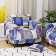 Polyester Sofa Cover (Colorful Marble Design)