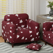 Polyester Sofa Cover (Black Stem Design)