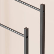 Lukzer Premium Metal Towel Rack – Sturdy & Stylish (Black/White, Model: MGS-007)