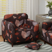 Polyester Sofa Cover (Black Stem Design)