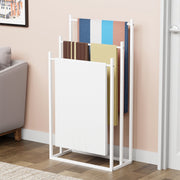 Lukzer Premium Metal Towel Rack – Sturdy & Stylish (Black/White, Model: MGS-007)