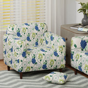 Polyester Sofa Cover (Black Stem Design)