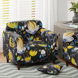 Polyester Sofa Cover (Black Stem Design)