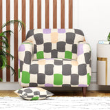 Polyester Sofa Cover (Colorful Marble Design)