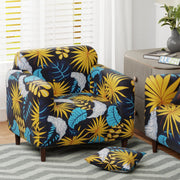 Polyester Sofa Cover (Black Stem Design)