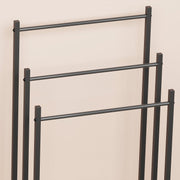 Lukzer Premium Metal Towel Rack – Sturdy & Stylish (Black/White, Model: MGS-007)