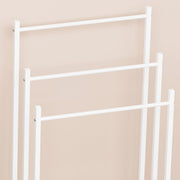 Lukzer Premium Metal Towel Rack – Sturdy & Stylish (Black/White, Model: MGS-007)