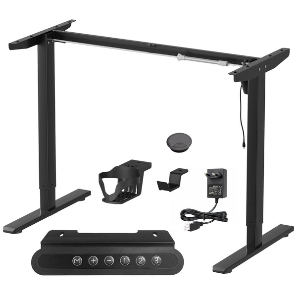 Lukzer Electric Height Adjustable Desk Frame (EST-003-F/Black)