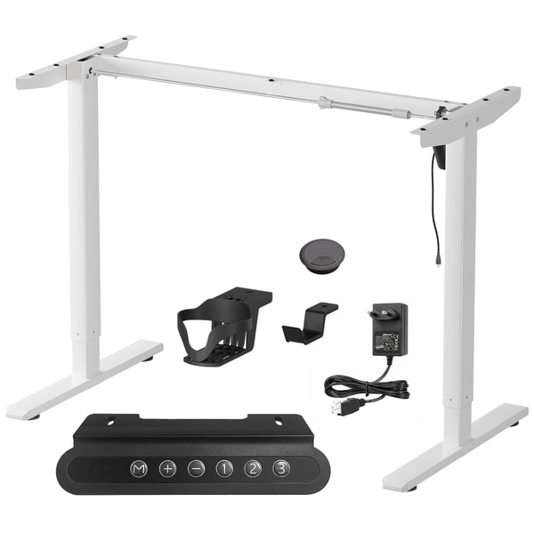 Lukzer Electric Height Adjustable Desk Frame (EST-003-F/White)
