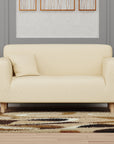 Jacquard Sofa Cover (Pastel Dark Grey Diamond Pattern)