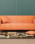 Jacquard Sofa Cover (Pastel Orange Starlight)