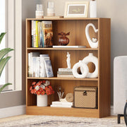 Lukzer 3‑Tier Engineered Wood Multipurpose Open Storage Organizer (MR‑014/Oak Brown)