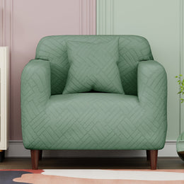 Jacquard Sofa Cover (Abstract Design)