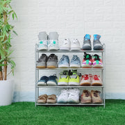 Lukzer Metal Shoe Rack & Open Display Shelf – Durable Storage Organizer