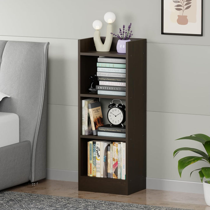 Lukzer 3 Layer Engineered Wood Multipurpose Rack Bookshelf Organizer Stand (MR-010/Wenge)