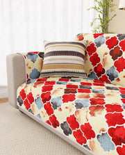 Lukzer Reversible Quilted Sofa Mat with Arms Dessert Jewel (SC-202-01)