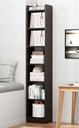 Lukzer 6 Layer Engineered Wood Bookshelf Multipurpose Rack (MR-005/Wenge)