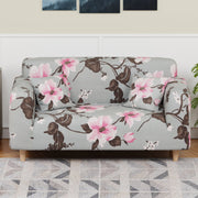 Polyester Sofa Cover (Black Stem Design)