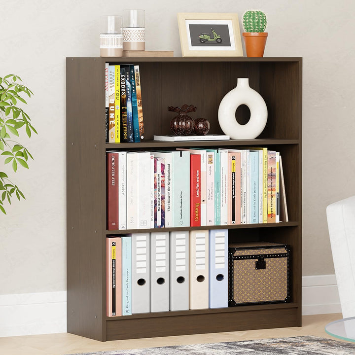 Lukzer 3‑Tier Engineered Wood Multipurpose Open Storage Organizer (MR‑014/Wenge)