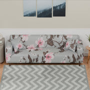 Polyester Sofa Cover (Black Stem Design)