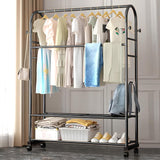 Lukzer Multifunctional Metal Garment Rack – A-Shape, 35x120x168cm (Gold/Black/White)