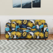 Polyester Sofa Cover (Black Stem Design)