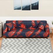 Polyester Sofa Cover (Black Stem Design)