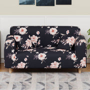 Polyester Sofa Cover (Black Stem Design)