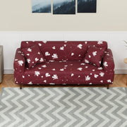 Polyester Sofa Cover (Black Stem Design)