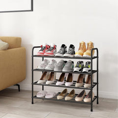 Lukzer Metal Shoe Rack & Open Display Shelf – Durable Storage Organizer