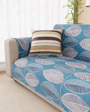 Lukzer Reversible Quilted Sofa Mat with Arms Ocean Breeze (SC-183-01/A)