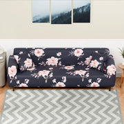 Polyester Sofa Cover (Black Stem Design)