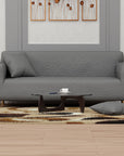 Jacquard Sofa Cover (Pastel Dark Grey Diamond Pattern)