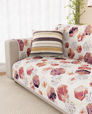 Lukzer Reversible Quilted Sofa Mat with Arms Marble Mesh (SC-204-01)