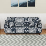 Polyester Sofa Cover (Black Stem Design)