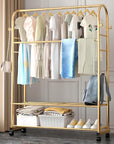 Multifunctional Metal Garment Rack | (35x120x168cm/A Shape)