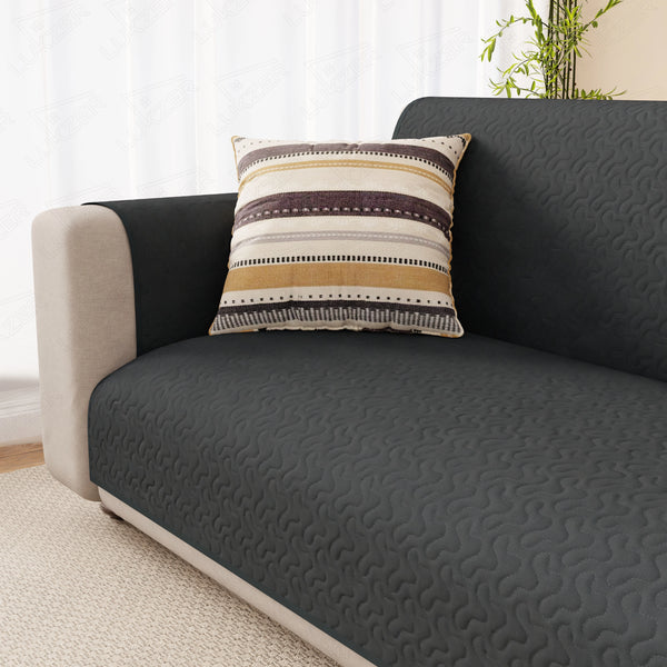 Lukzer Quilted Sofa Mat Stipple Grey (SC-208-01)