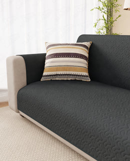 Lukzer Quilted Sofa Mat Stipple Grey (SC-208-01)