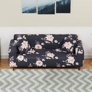 Polyester Sofa Cover (Black Stem Design)