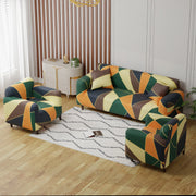 Polyester Sofa Cover (Colorful Marble Design)