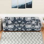 Polyester Sofa Cover (Black Stem Design)