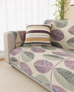 Lukzer Reversible Quilted Sofa Mat with Arms Ocean Breeze (SC-183-01/A)