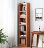 Lukzer 6 Layer Engineered Wood Bookshelf Multipurpose Rack (MR-005/Oak Brown)