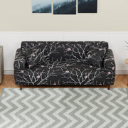 Polyester Sofa Cover (Black Stem Design)