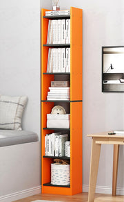 Lukzer 6 Layer Dual Tone Engineered Wood Bookshelf Multipurpose Rack (MR-005/Lavamist)