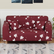 Polyester Sofa Cover (Black Stem Design)