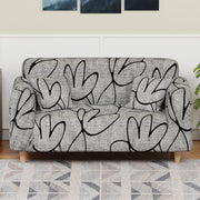 Polyester Sofa Cover (Black Stem Design)